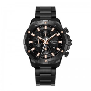 Alexandre Christie AC 6602 Black Rosegold MCBIPBARG